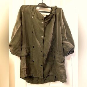 Three Dots Cool Cargo Jacket NWT Size XL